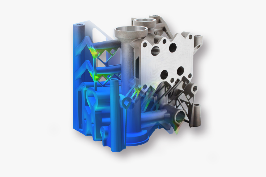 Additively Manufactured Manifold Simulation Versus - Machining, HD Png Download