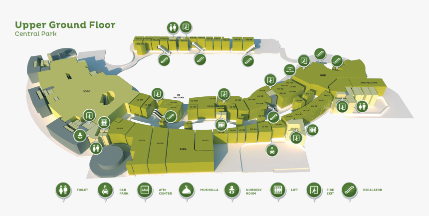 Central Park Jakarta Layout, HD Png Download