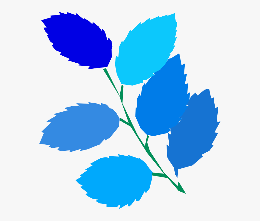 Blue Leaves Clip Art - Spring Clip Art, HD Png Download