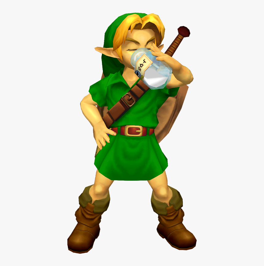 Transparent Young Link Png - Young Link Milk Taunt, Png Download