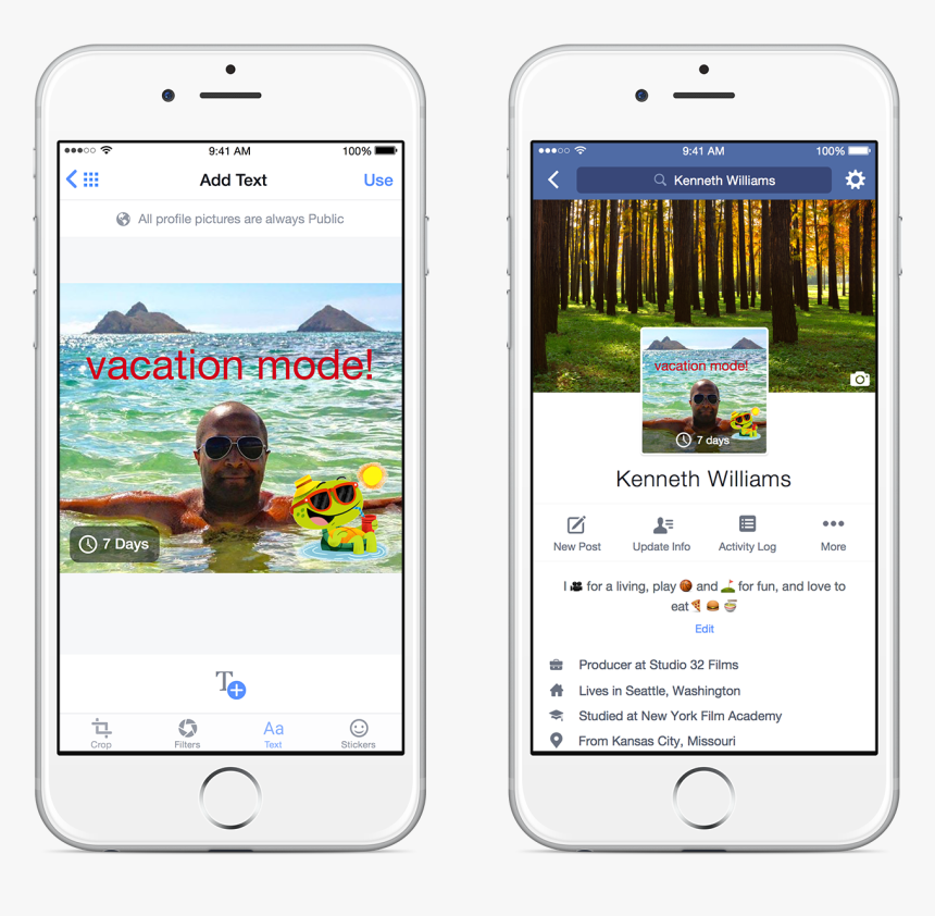 02 Temporary Profile Pic Vacation - Best Temporary Bio On Facebook, HD Png Download