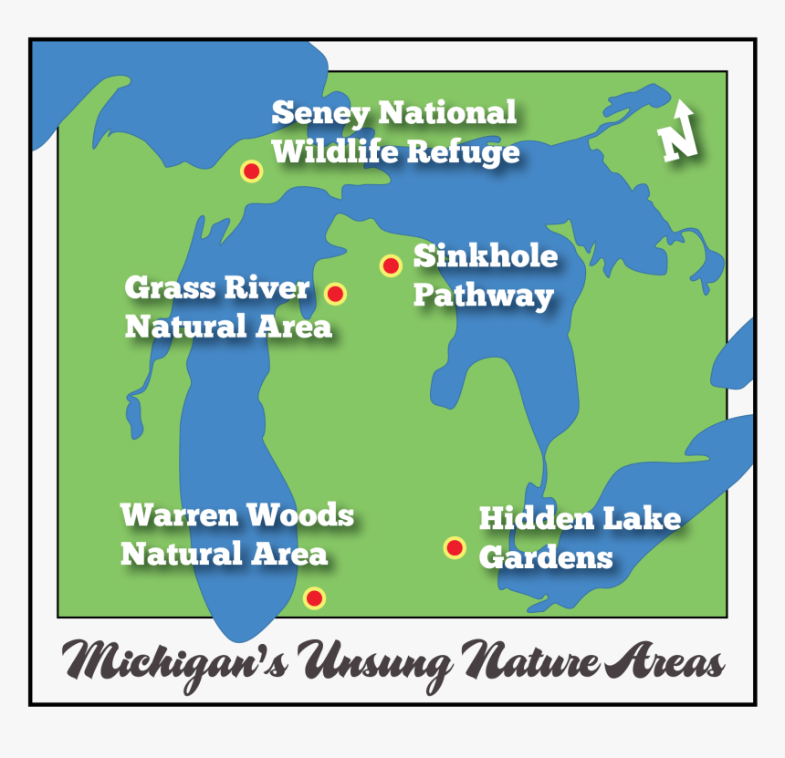 Seney National Wildlife Refuge, Grass River Natural - Atlas, HD Png Download