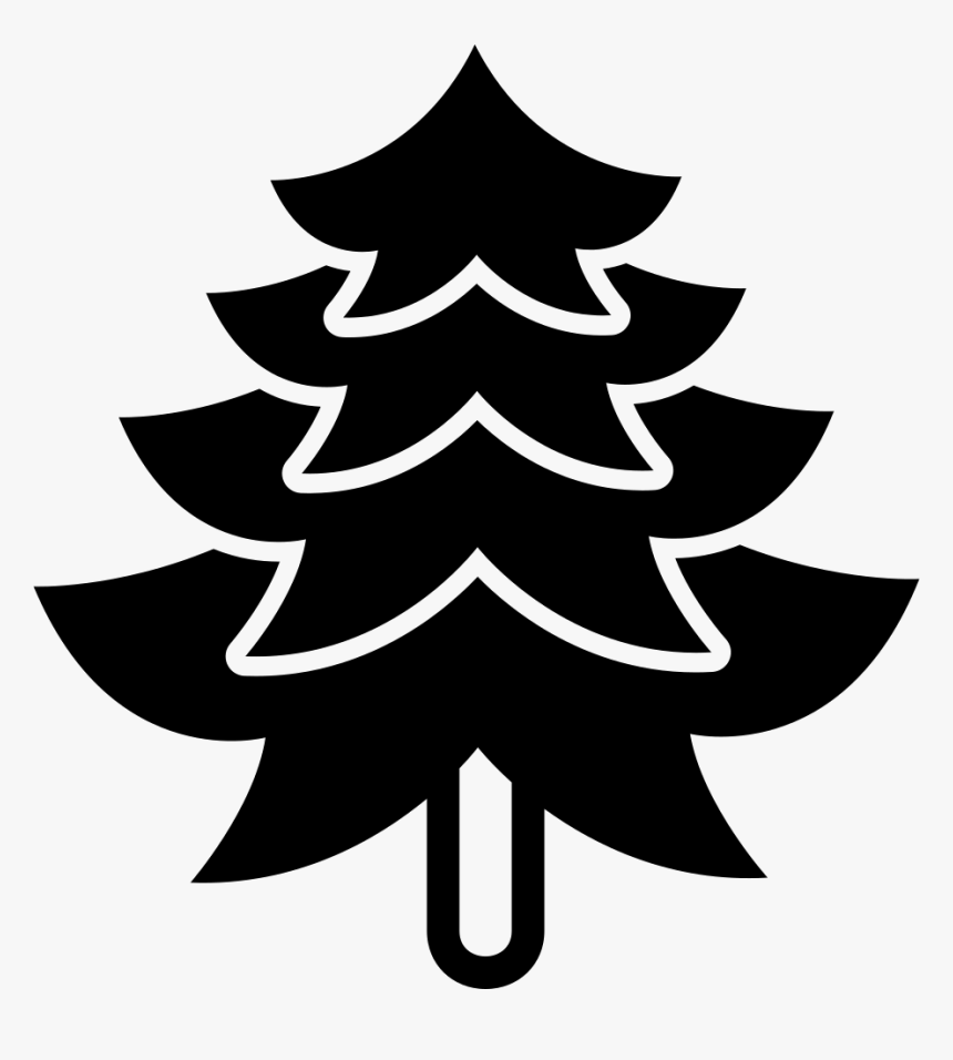 Big Pine Tree Shape - Christmas Tree Shape Png, Transparent Png