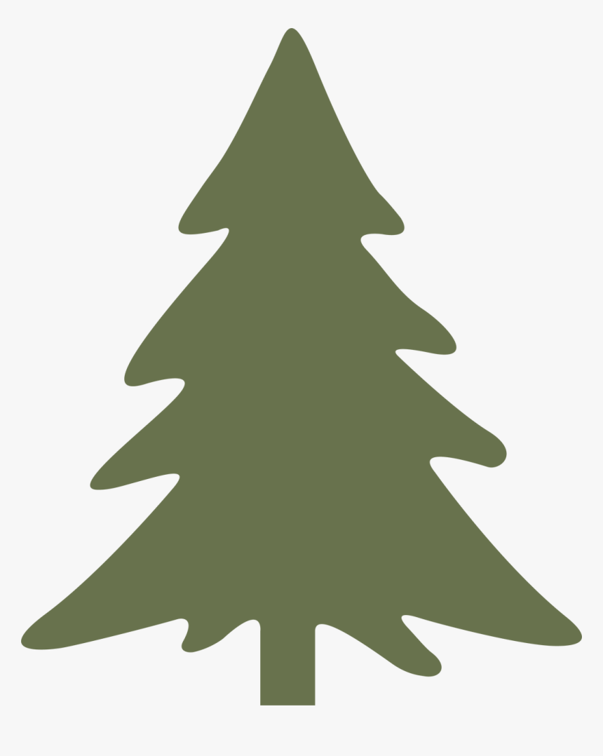 Pine Tree Svg Cut File - Christmas Tree Ornament Silhouette, HD Png Download