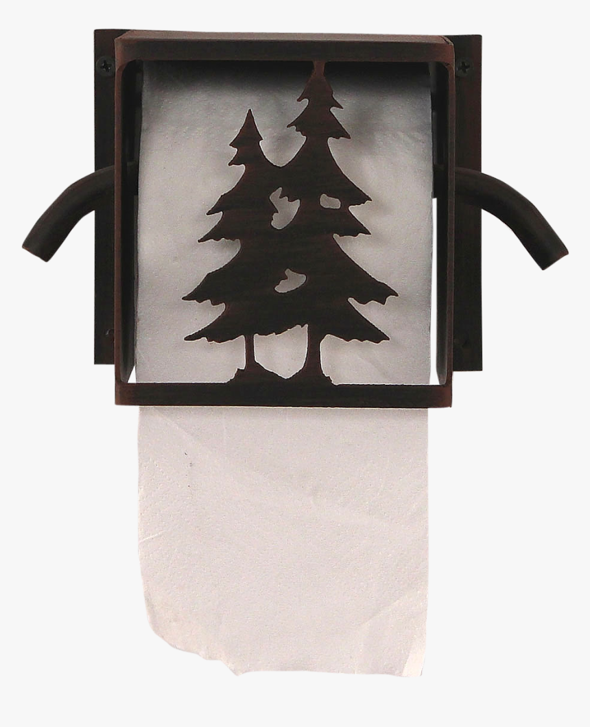 Iron Double Pine Tree Toilet Paper Box, HD Png Download