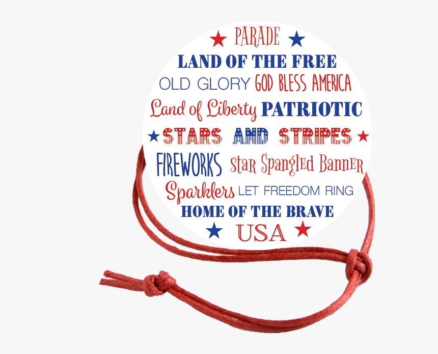 Patriotic Napkin Knot - Calligraphy, HD Png Download