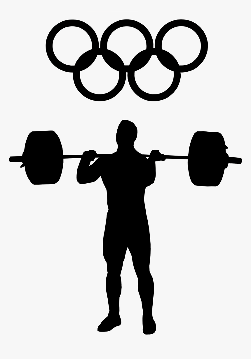Transparent Weightlifting Clipart - Pole Vault Black And White, HD Png Download