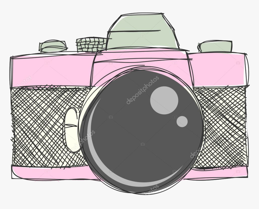 Camera Hand Drawn Clipart And Vector Files Stock Transparent - Day Challenge July 2019, HD Png Download