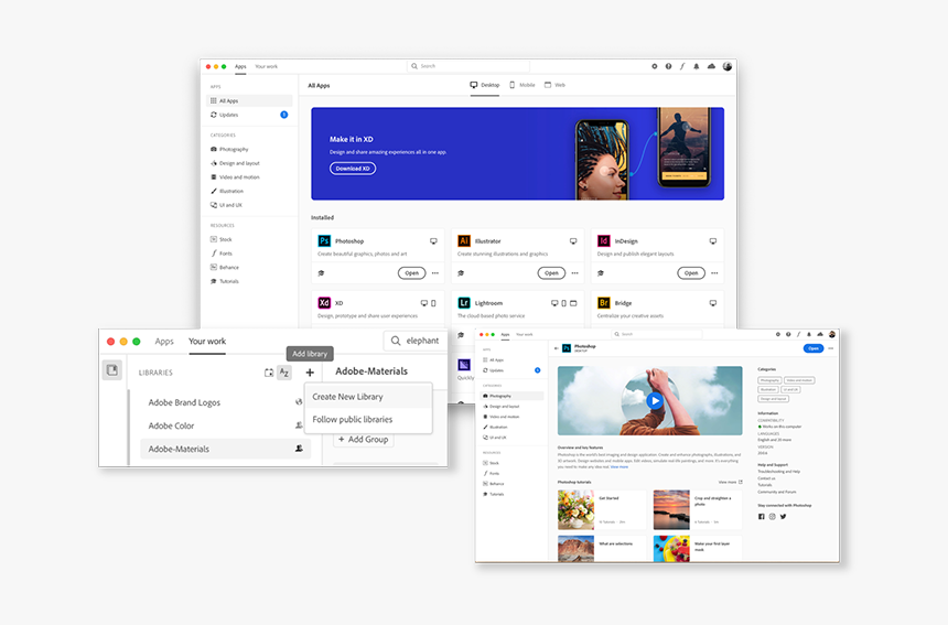 New Creative Cloud App, HD Png Download