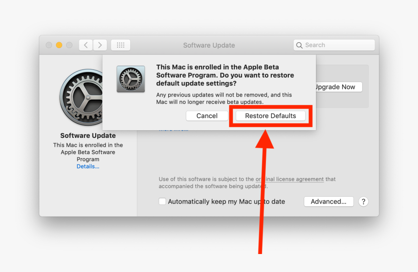 How To Remove The Macos Beta Profile - Macos Catalina Beta 5, HD Png Download