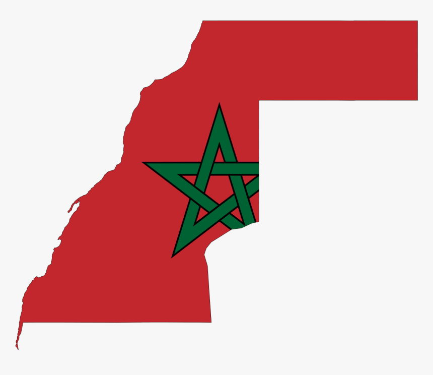 Western Sahara Flag Map, HD Png Download