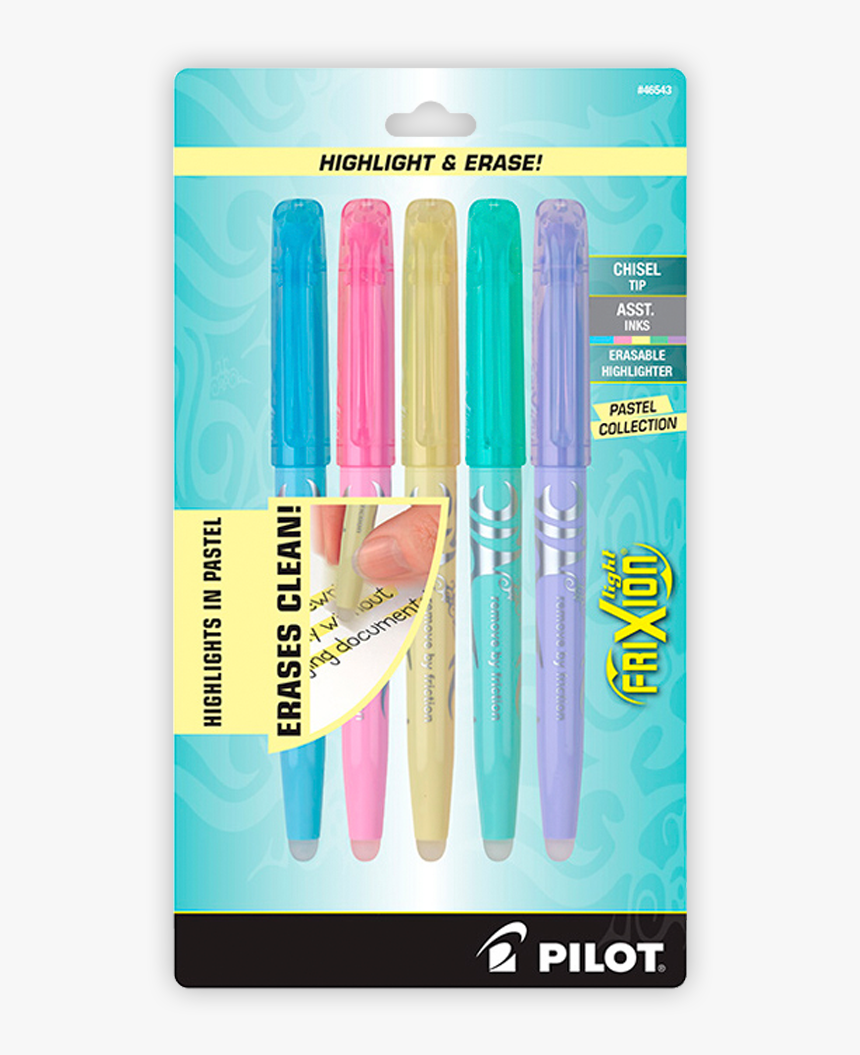 Pilot 5pk Frixion Pastel Highlighters, HD Png Download