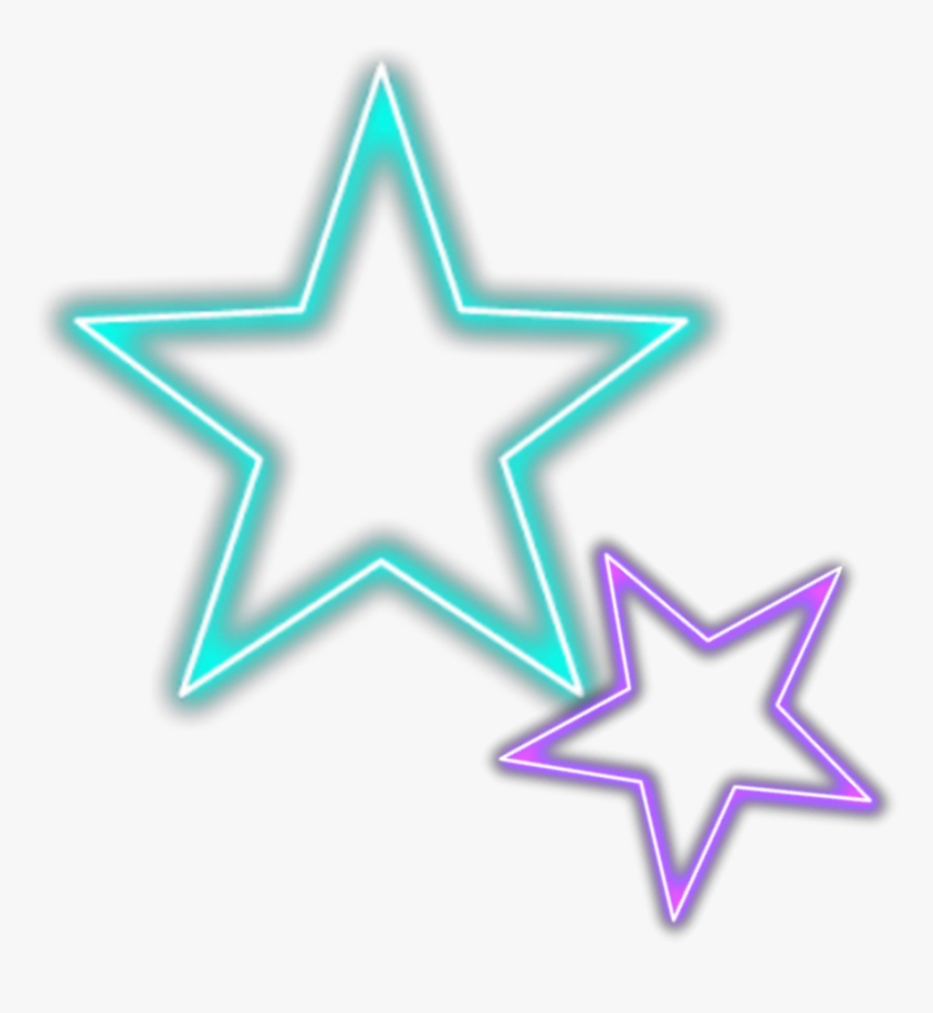 Psychic Cards With Symbols , Png Download - Transparent Neon Stars Png, Png Download