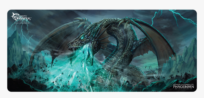 White Shark Mouse Pad 80x35cm Mp - Shark Gaming Mouse Pad, HD Png Download