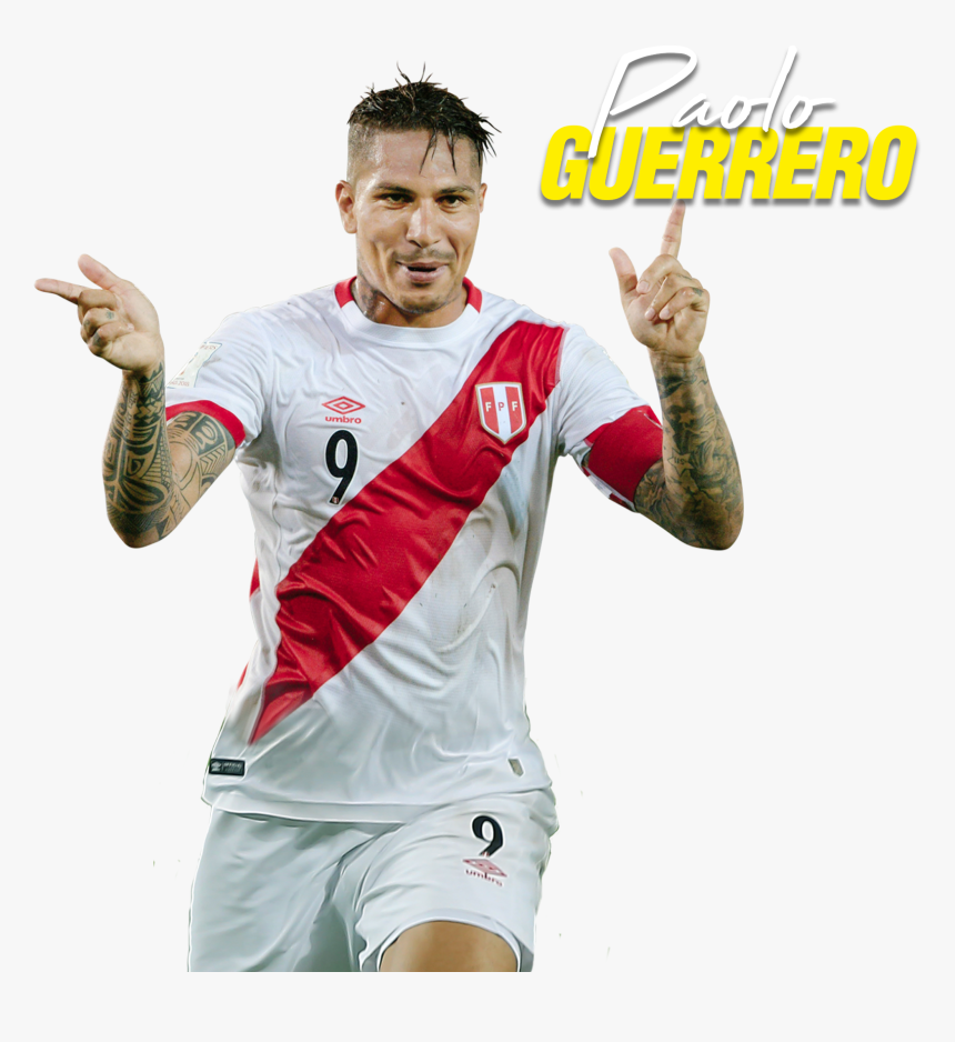Transparent Paolo Guerrero Png - Paolo Guerrero Render, Png Download
