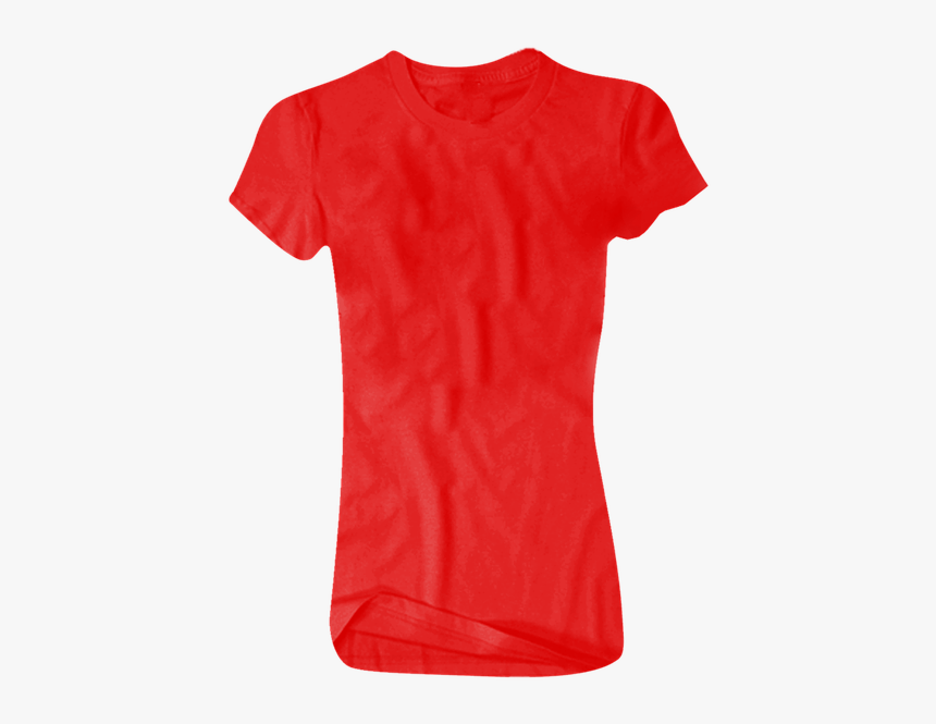 Women, Tshirt, Female, Fashion, Top - T Shirt Women Red Png, Transparent Png