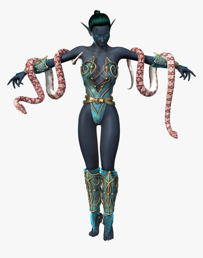 Transparent Snake Cartoon Png - Snake Woman Png, Png Download