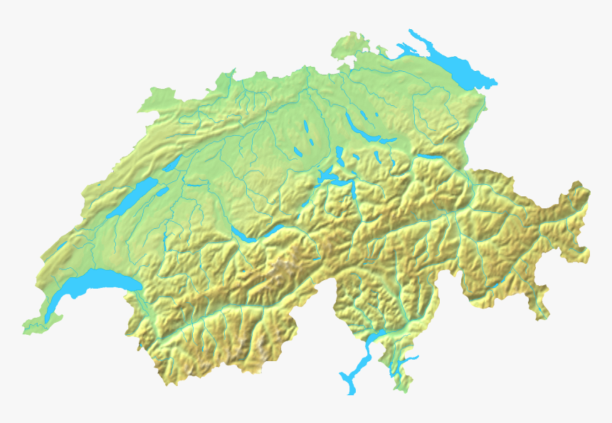 Switzerland Topographic - Napoleonic Wars Switzerland Map, HD Png Download