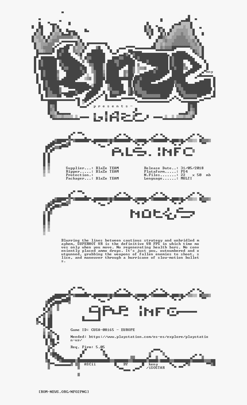 Superhot - Vr - Ps4-blaze - Monochrome, HD Png Download