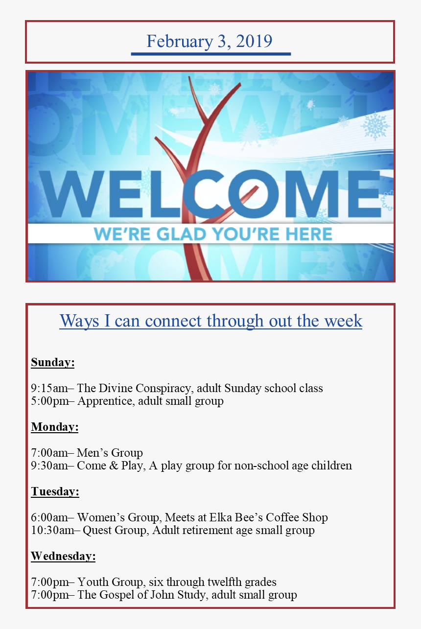 Bulletin Page - Welcome Images For Ppt, HD Png Download