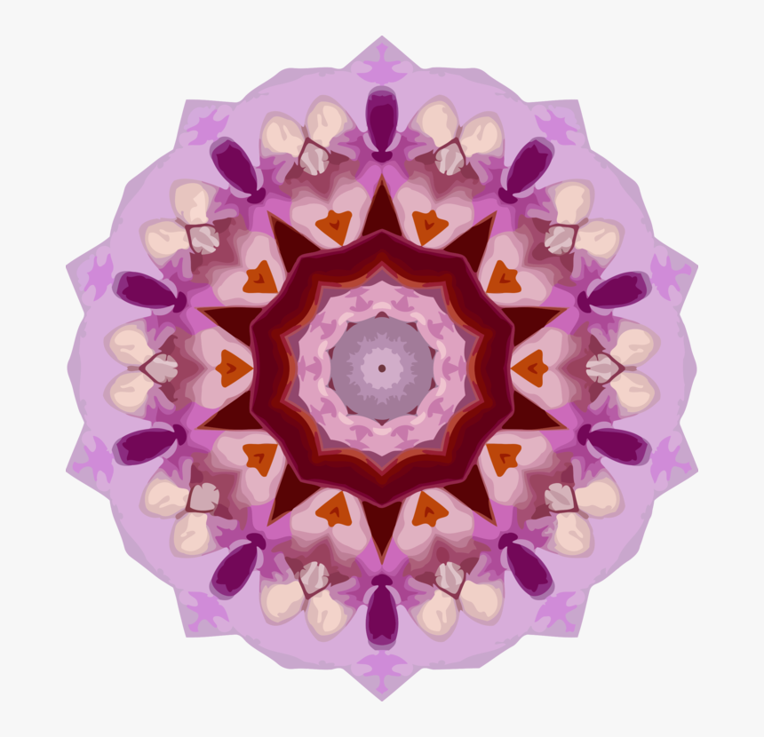 Pink,flower,lilac - Circle, HD Png Download