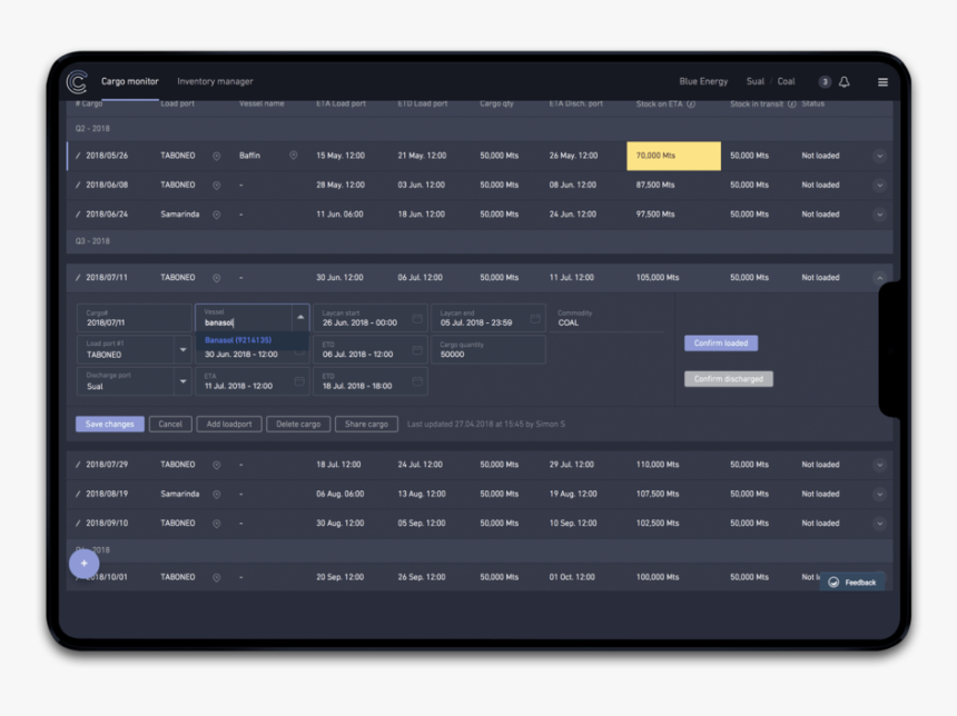 Cargoschedule-1 - Tablet Computer, HD Png Download