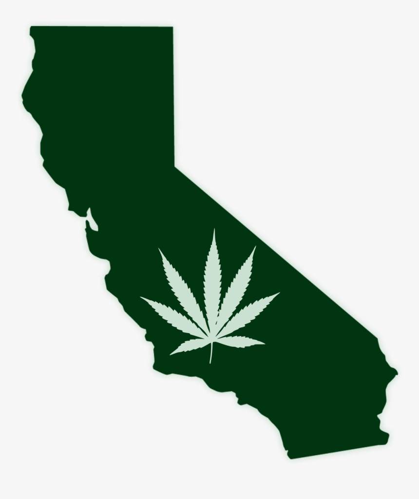 Cropped Dispense Hemp Logo - California Red And Blue Map, HD Png Download