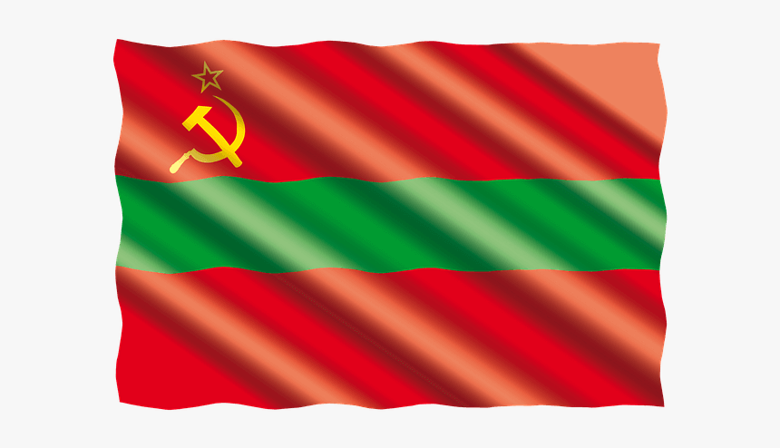 Transnistria Flag Red And Green With Yellow Hammer - Futbol Club Barcelona Png, Transparent Png