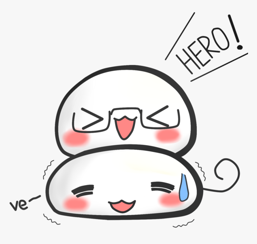 Kawaii Jpg Royalty Free Huge Freebie - 2 Cute Mochi Carton, HD Png Download