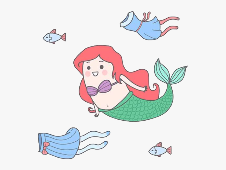 Swimming Mermaid Png Download - Clip Art, Transparent Png