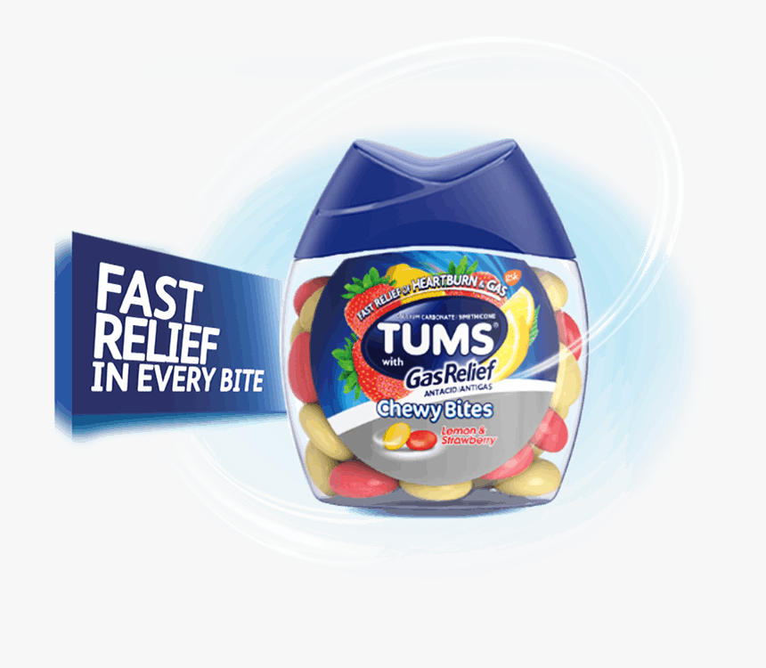 Tums Chewy Bites With Gas Relief - Candy Coated Tums, HD Png Download