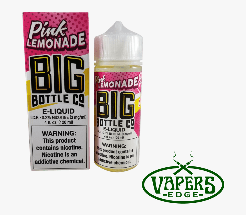 Pink Lemonade By Big Bottle Co Eliquid - Bottle, HD Png Download