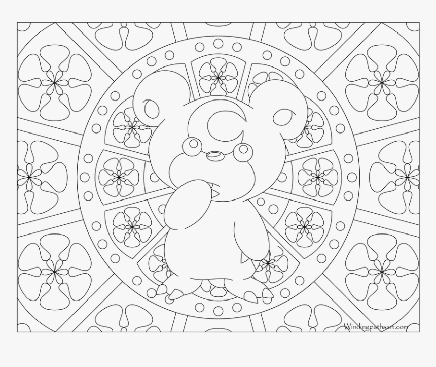 Adult Pokemon Coloring Page, HD Png Download