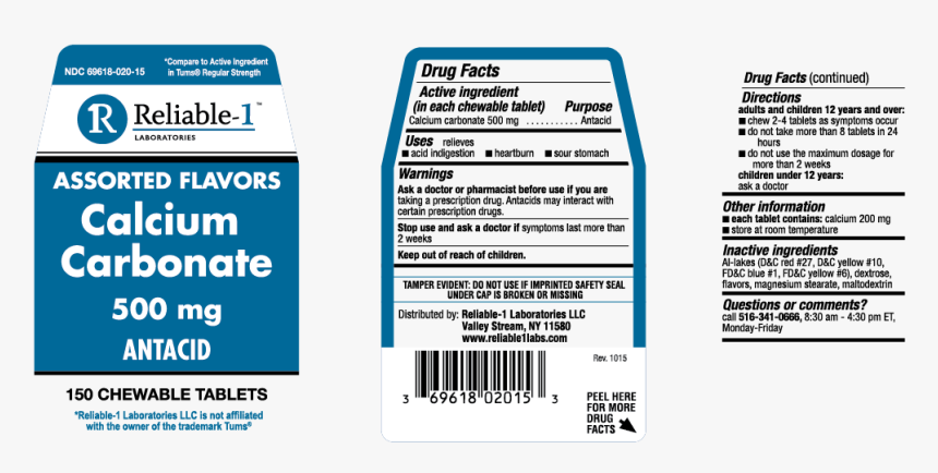 Tums Tablets Bottle 500mg, HD Png Download