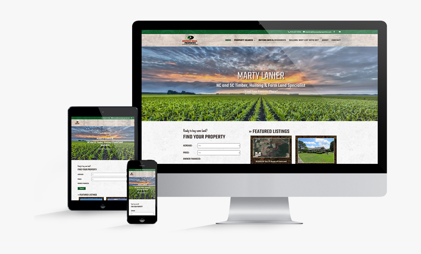 Mop Nc Land Agent Website For Marty Lanier - Turkey Website, HD Png Download