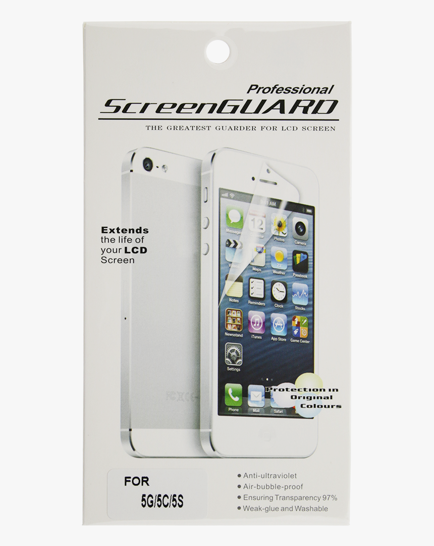 Iphone 5c/5s/se Clear Screen Protector - Professional Screen Guard, HD Png Download