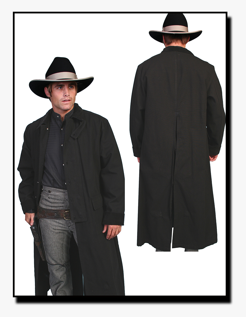 Black Duster Jacket Mens, HD Png Download