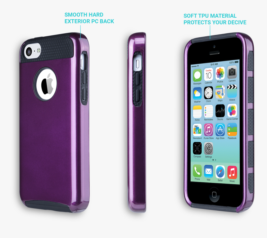 Apple Iphone 5c Klix Slim-fit Hard Case, Soft Touch - Iphone 5c, HD Png Download