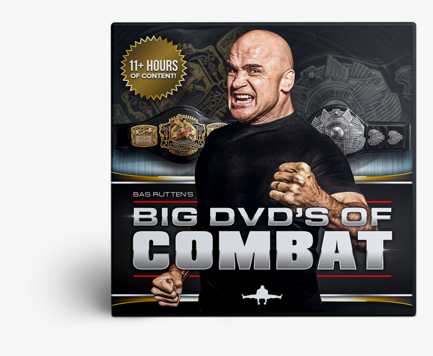 Big Dvd’s Of Combat Mockup [case] - Bas Rutten T Shirt, HD Png Download