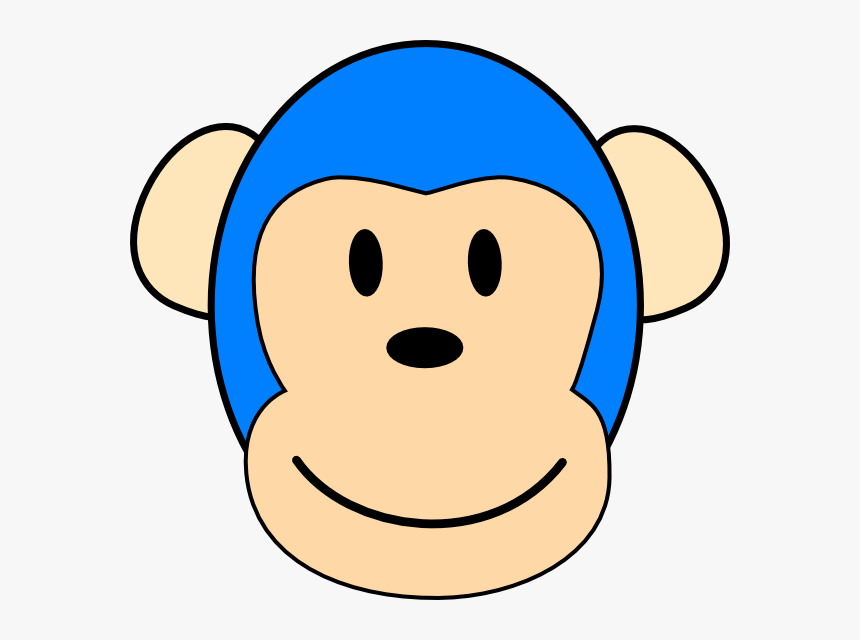 Blue Monkey Designs Svg Clip Arts - Blue Monkey Clipart, HD Png Download