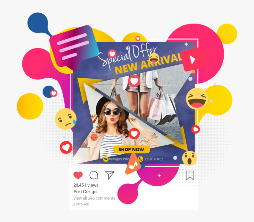 Instagram Ad Clothes - Post It Customized Ads, HD Png Download