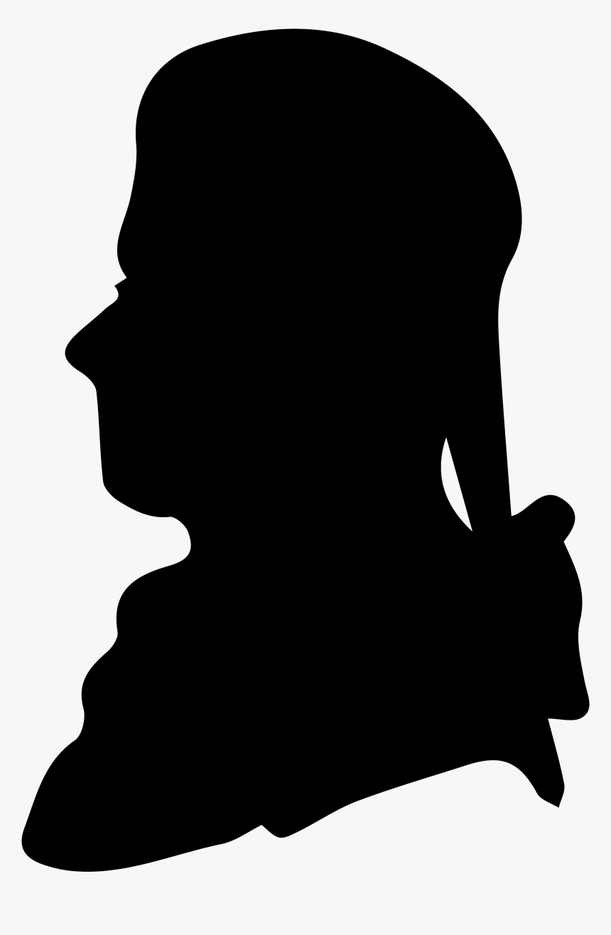 Mozart Drawing Outline - 18th Century Man Silhouette, HD Png Download