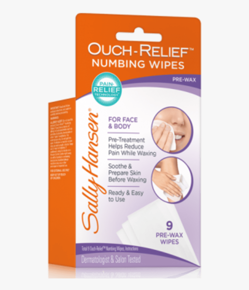 Transparent Waxing Png - Sally Hansen Numbing Wipes, Png Download