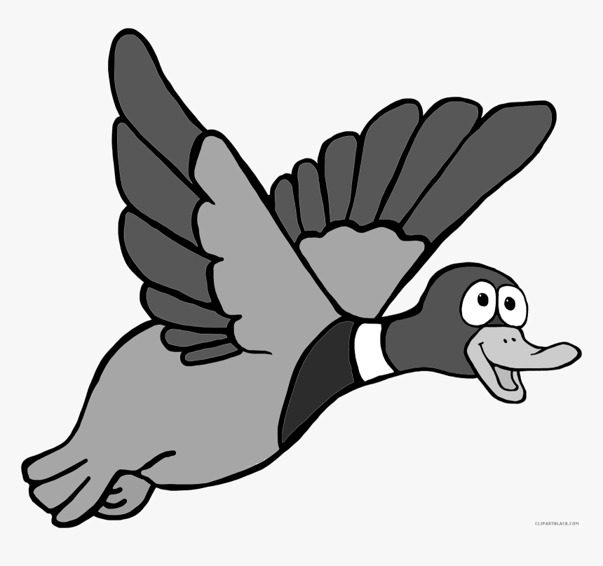 Transparent Mallard Png - Flying Duck Clip Art, Png Download