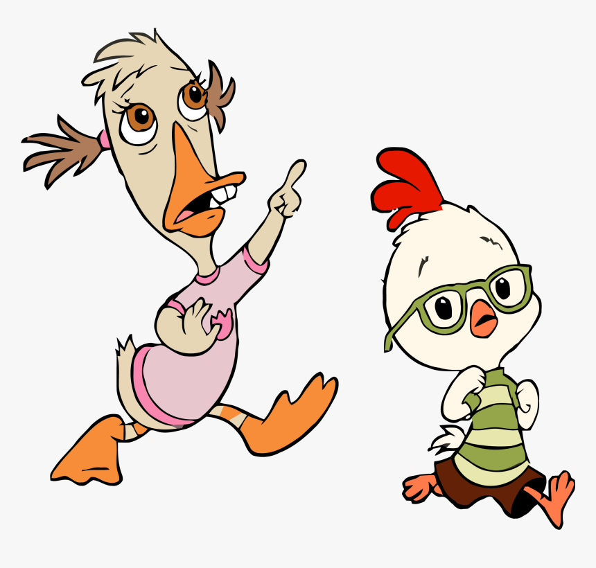 Chicken Little Abby Mallard Look Clipart Png - Chicken Little And Abby Mallard Png, Transparent Png
