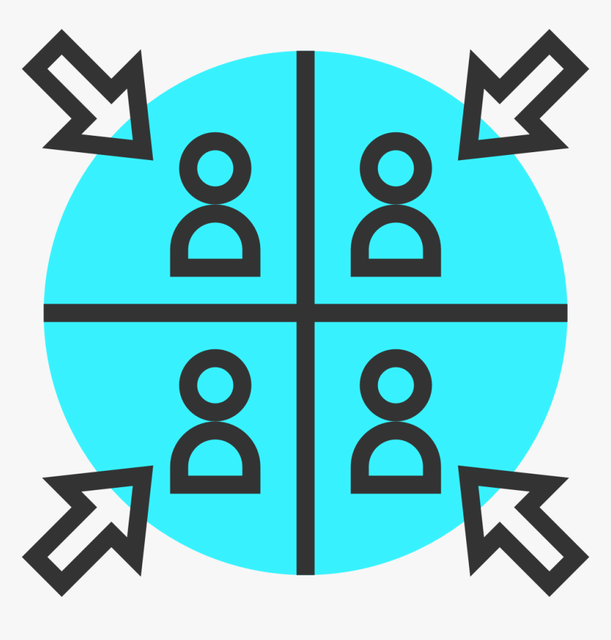 Arrows Aimed Person Icon, HD Png Download