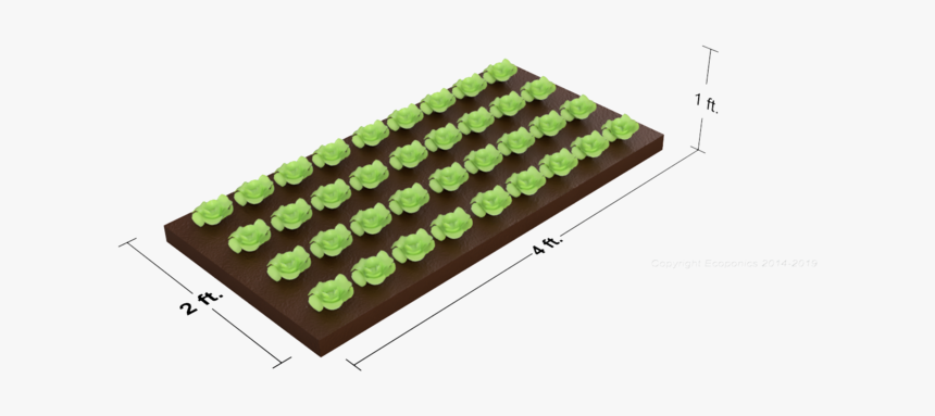 Horizontal Grow Plane With Dimensions Copyright - Grass, HD Png Download