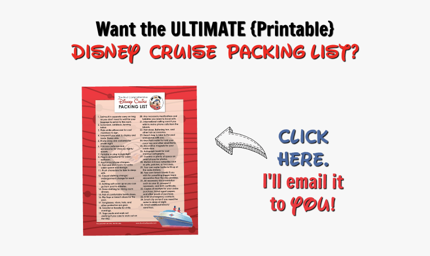 Gym Craft Laundry S Ultimate Disney Cruise Packing - Disney, HD Png Download