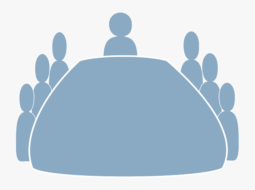 An Illustration Of People Meeting Around An Conference - Church Council, HD Png Download