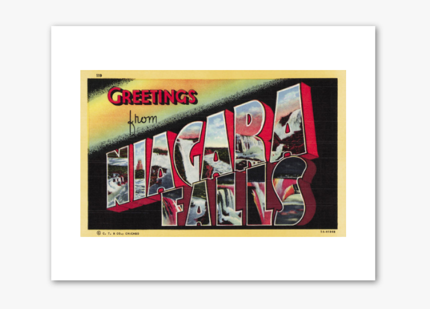 Greetings From Niagara Falls Postcard Print - Classic Postcard, HD Png Download